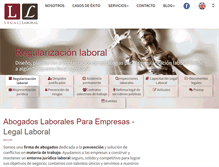 Tablet Screenshot of abogadoslaborales.mx